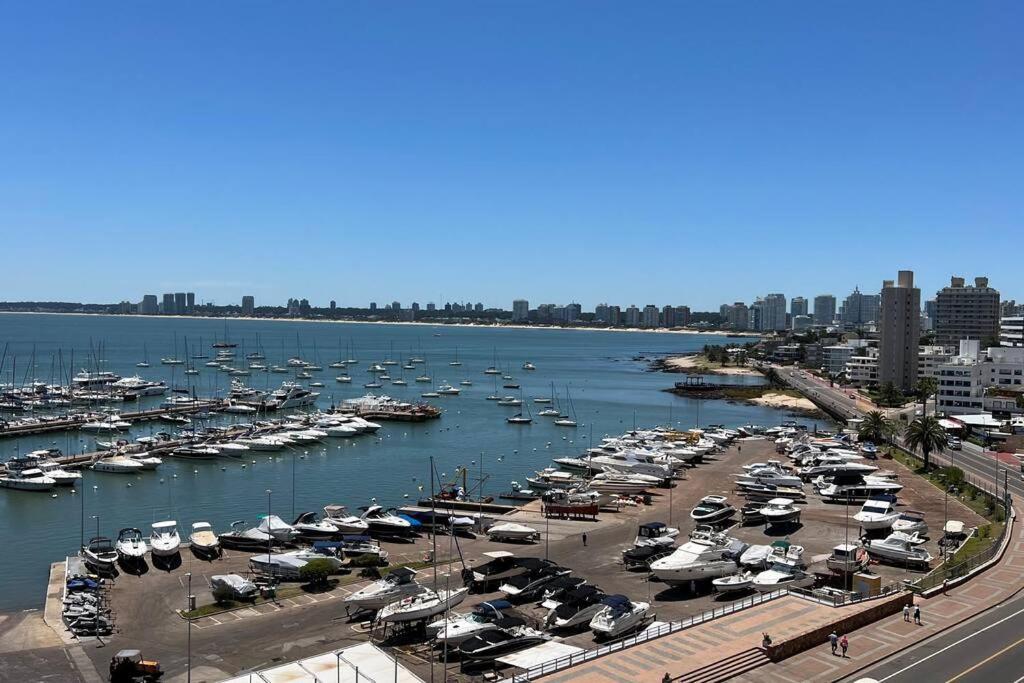 Ferienwohnung Apartamento Moderno Con Excelente Vista Al Puerto Punta del Este Exterior foto